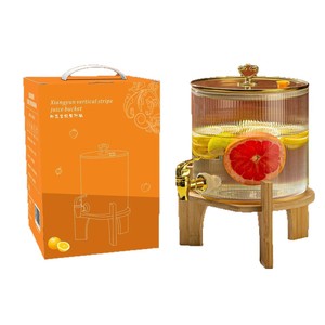 <span class=keywords><strong>Carafe</strong></span> à Jus Rotative à 360° en Verre Premium avec Couvercle et <span class=keywords><strong>Robinet</strong></span> | Distributeur et Rangement de Jus Fraîchement Pressé - Product Image 3