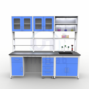 Mesa de Laboratorio con Gabinete Suspendido Certificado <span class=keywords><strong>SEFA</strong></span> 8M, Muebles de Laboratorio Duraderos, Resistencia Química, Banco de Trabajo de Metal, Banco de Trabajo de Acero - Product Image 5