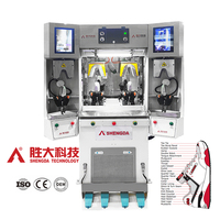 Machine de moulage intégral du dessus de chaussure SHENGDA, machine de pressage à chaud et à froid pour la partie arrière du contrefort de chaussures en cuir