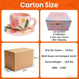 Nuovo Prezzo di Fabbrica, Tazza da Caffè e Piattino Fatti a Mano a Forma di Cuore per Cappuccino/<span class=keywords><strong>Latte</strong></span> in Porcellana Bone China - Product Image 5