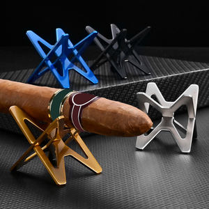 Креативная портативная подставка для сигар CIGARLOONG из цинкового сплава, дизайн в форме звезды, складная, прочная, устойчивая, для одной сигары - Product Image 4