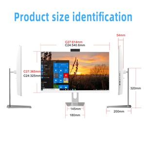 สีขาวออลอินวันพีซีธุรกิจที่มีหน้าจอ HD บางเฉียบไฟด้านหลังระบบสัมผัส LCD Monoblock SSD <span class=keywords><strong>Windows</strong></span> <span class=keywords><strong>10</strong></span> IPS - Product Image 5