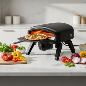 Horno de Pizza a <span class=keywords><strong>Gas</strong></span> <span class=keywords><strong>para</strong></span> Uso Doméstico con Piedra Cerámica CE <span class=keywords><strong>para</strong></span> Pizza de 14 Pulgadas, Tostador de Pizza OEM - Product Image 1