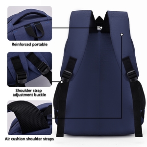 New Fashion 600d Extra Large Waterproof Laptop <b>Backpack</b> Custom Print Logo 15.6 Inch Zipper Softback Fabric Letter - Product Image 3