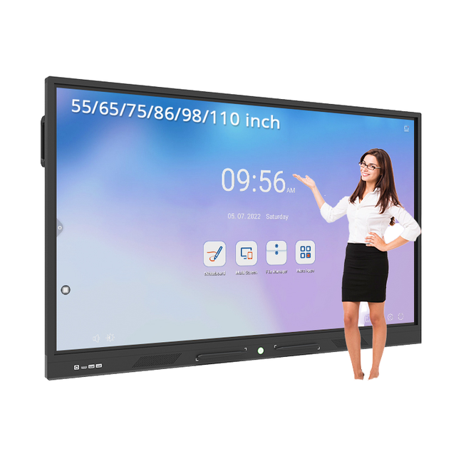 Budget-Friendly 55-Inch Interactive Board | 4K Multi-Touch All-in-One Display | Office Conference Solution Android/Windows OS