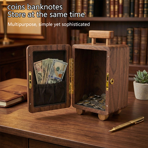 カスタムメイド高級木製収納ボックス七宝焼きエナメルウォールナットマネーボックス多目的新年装飾小物入れケース - Product Image 4