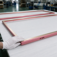 Cadre en profilé d'aluminium sur mesure, usiné avec précision par CNC, boîtier d'affichage, écran tout-en-un