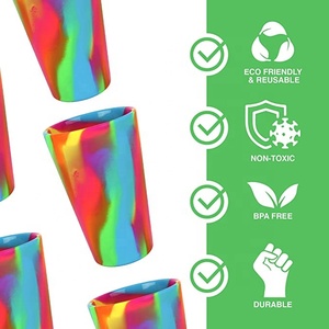 Offre Spéciale – Tasse d'apprentissage en silicone 100 % alimentaire pour bébé, couleurs unies, incassable, idéale pour les voyages - Product Image 5