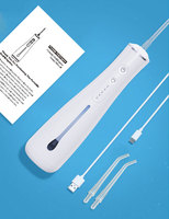 Alat Semprot Air Gigi Portabel Tanpa Kabel, Tahan Air IPX7, Mini Dental Flosser Isi Ulang 300 mL untuk Perjalanan dan Rumah