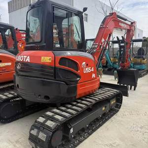 Mini-excavatrice sur roues Kubota U55-4 d'occasion, 5 tonnes, modèle 2024, d'origine coréenne, pour travaux de construction, à vendre - Product Image 1