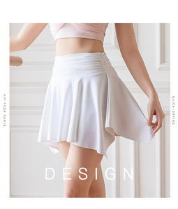 Aoyema ชุดกีฬาชุดเล่นโยคะของผู้หญิงชุดเล่นกอล์ฟไม่เดินแบบสั้นสองชุดกระโปรงเล่นกีฬาสำหรับใส่เล่นเทนนิส - Product Image 5