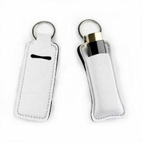 Porte-clés en néoprène vierge pour sublimation, support de baume à lèvres mignon, prix d'usine