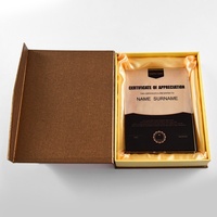 Plaques d'autorisation personnalisées en cristal artificiel, certificats de membre, lettres de nomination, gravure gratuite, design de trophées