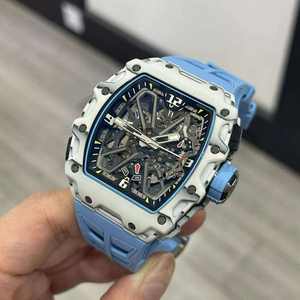 2025 Reloj mecánico de lujo de gama alta para hombres, reloj mecánico deportivo con esqueleto en forma de barril - Product Image 2