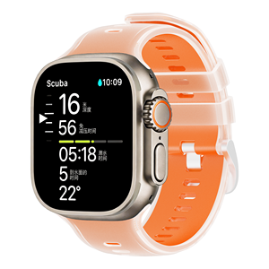 <span class=keywords><strong>Bracelet</strong></span> de montre en silicone bicolore souple pour le sport, compatible avec <span class=keywords><strong>Apple</strong></span> <span class=keywords><strong>Watch</strong></span> - Product Image 4