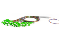 Divisor PLC de Fibra Óptica FTTH 1x8 con Conector SC UPC, Longitud de Onda 1260-1650nm, Certificado ISO9001
