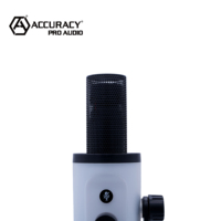 Précision Pro Audio EM-777 Microphone à condensateur Table USB Gaming Studio Microphone filaire pour podcast en direct