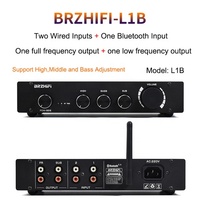 BRZHIFI L1B BT 5.0 çözme A sınıfı Preampifier 21 amplifikatör kurulu 2.1 kanal tiz bas ve orta ayar hifi ön amp