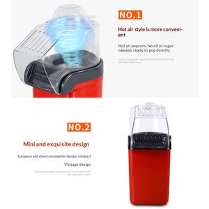 Fábrica Mini Comercial Máquina Portátil Automática de Palomitas de Maíz con Aire Caliente Máquina Pequeña Eléctrica para Hacer - Product Image 3