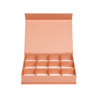 Emballage de luxe personnalisé de boîte-cadeau de chocolat bonbon macaron truffe avec intercalaires