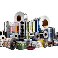 Film en rouleau plastique laminé thermoscellé imprimé sur mesure pour emballage alimentaire (café, thé, poudre) et film en rouleau de sachet en aluminium