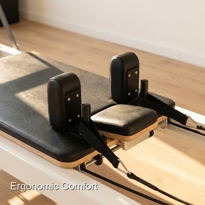 Reformer <span class=keywords><strong>de</strong></span> Pilates Fittech <span class=keywords><strong>de</strong></span> Aluminio Blanco, Aprobado por Nuestro Instructor, Envío Rápido a Estudios - Product Image 3