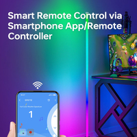 Lampadaire LED Smart Home 220V 12V 24V Lampadaire d'angle LED RGB de couleur unique Lumières pour salle de jeux
