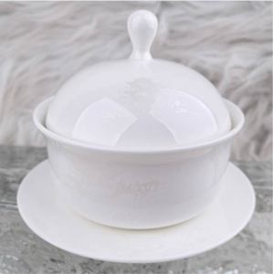 Juego de Platos de Cerámica Vintage Personalizados con Diseño Floral Azul y Blanco, Platos de Porcelana Toile De Jouy de 8, 10.5 y 12 Pulgadas para Decoración de Bodas y Hoteles - Product Image 3