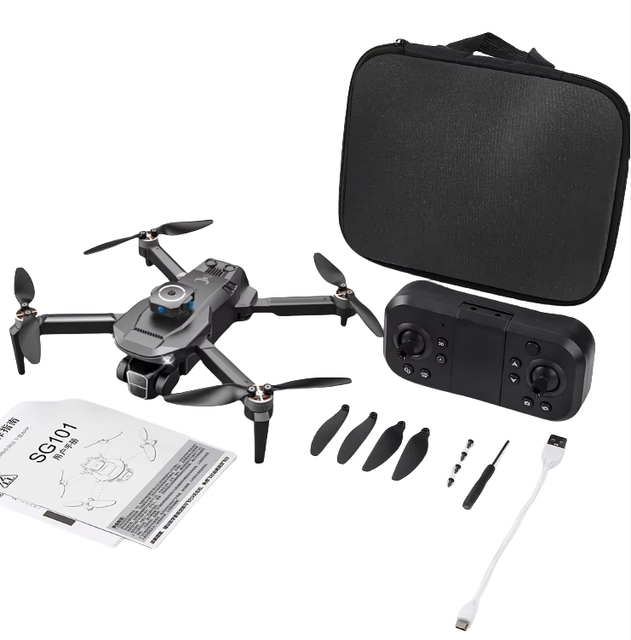 SG101 MAX 2024 Drone with 2.4ghz Brushless Obstacle Avoidance Headless Mode Gesture Video Shooting Drones Toys WiFi Connection
