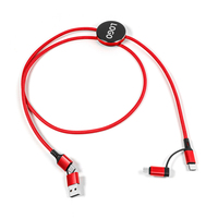 Nouveaux produits tendances 2026 : Câble de charge rapide USB Micro Type-C 4-en-1 tressé en nylon, le plus vendu
