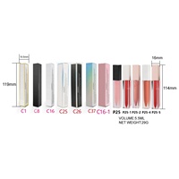Marque privée Rouge à lèvres liquide clair Nude Lipgloss Wholesale Lip Gloss avec logo et boîte personnalisée