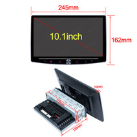 Autoradio Android 13 universel à rotation 360°, 1 Din, 10'', GPS, BT, vidéo, multimédia, lecteur Android Auto, Car-play Auto
