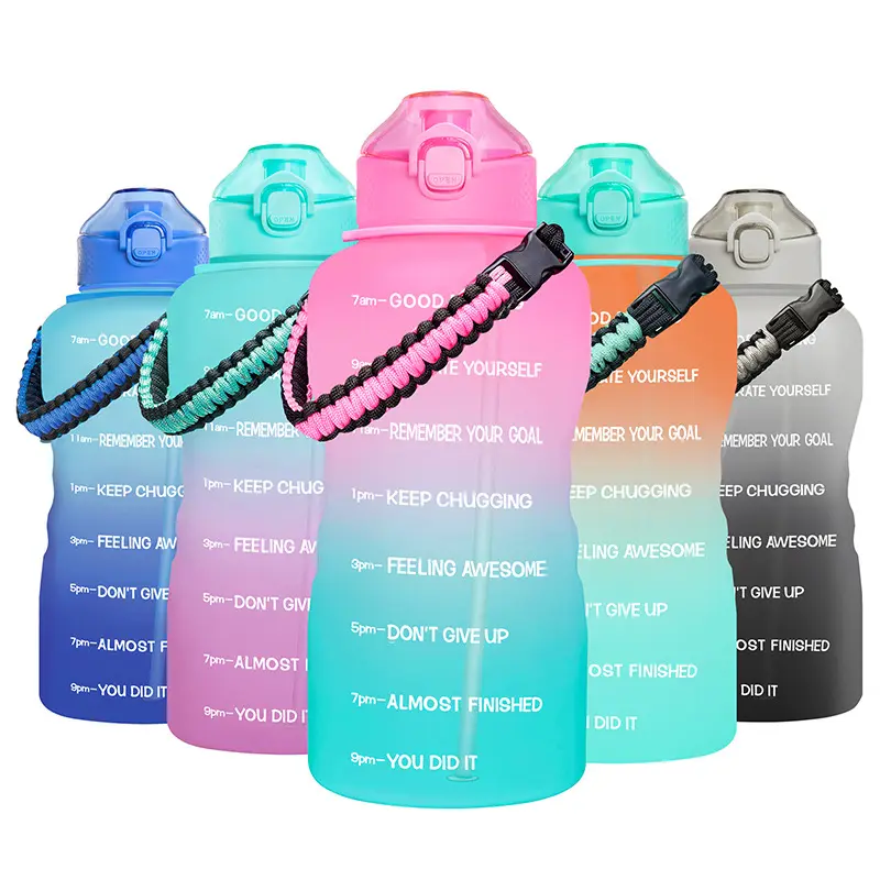 32oz Large Water Bottle with Motivational Time Marker & Removable Strainer,Fast Flow BPA Free Non-Toxic for Fitness,