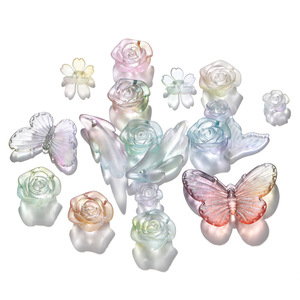 Acrylic Frosted Mixed Shape <b>Beads</b> 20g Pack For Jewelry Making DIY Accessories - Product Image 3