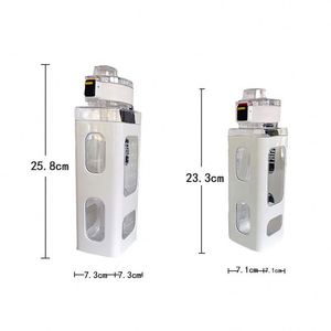 Wholesale 700ml 900ml Summer Bpa Free <b>Plastic</b> <b>Drinking</b> Bottle Large Capacity Portable Sport Square Gym Water Bottle With <b>Straw</b> - Product Image 6