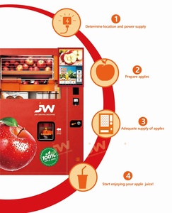 Máquina Expendedora de Jugo de Manzana y Naranja Totalmente Automática JW, con Pantalla Táctil de 22 Pulgadas, Pago con Monedas, Tarjetas y Billetes - Product Image 6