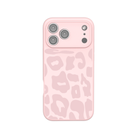 Coque de téléphone portable en silicone liquide anti-chute avec motif léopard gravé au laser de luxe pour iPhone