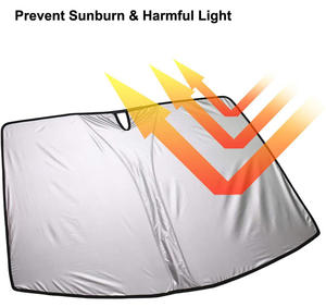 Pare-soleil pliable pour pare-brise avant de <span class=keywords><strong>voiture</strong></span> à double couche pour <span class=keywords><strong>Tesla</strong></span> Model Y - Product Image 4