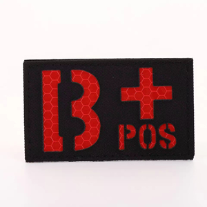 Parche Táctico Reflectante de Tipo de Sangre de 8x5 cm, Cierre de Velcro de Nailon, para Todas las Estaciones, para Suministros de Emergencia al Aire Libre y Mochilas - Product Image 5