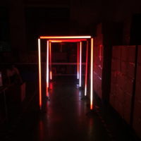 Fabricante profesional Tubos de neón Fondo de pie Led Marco gigante Camino DE BODA Túnel Luces para eventos