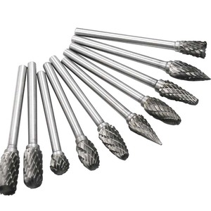 Herramienta <span class=keywords><strong>Dremel</strong></span> rotativa de corte de diamante doble de carburo de tungsteno, 10 Uds., molienda eléctrica de madera con vástago Burr OEM personalizable - Product Image 3