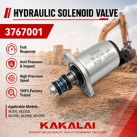 Katup Solenoid 3767001 24V 25bar untuk Excavator Sany untuk Pompa Hidrolik Loader Sany TM51101