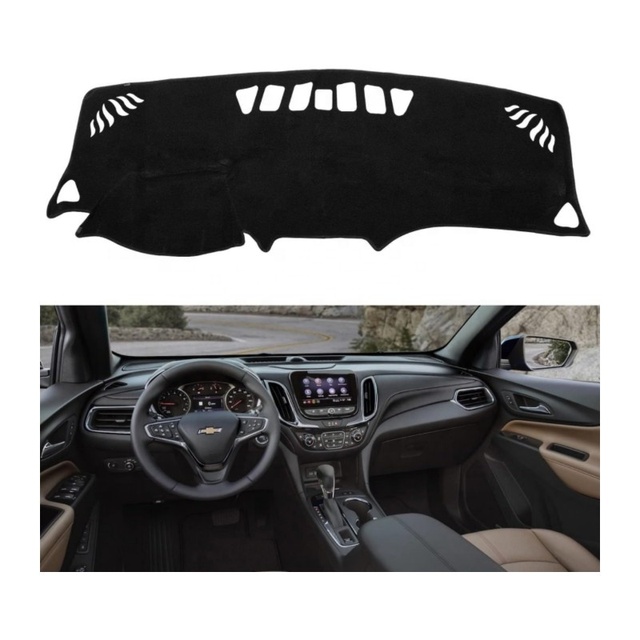 Car Interior Accessories Sun Glare Protector Non-slip Dashboard Mat Dashboard Cover for Chevrolet Equinox 2018-2022