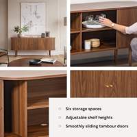 Meuble TV Console multimédia et table centrale de rangement pour la maison Meubles élégants pour armoires de salon