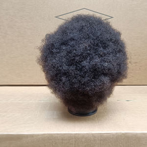 หุ่น<span class=keywords><strong>ชาย</strong></span>สำหรับร้านทำผม คุณภาพสูง 100% ผมแท้ ทรงผมแอฟโฟร พร้อมเครา - Product Image 4