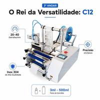 Machine d'étiquetage automatique de bouteilles d'eau minérale haute précision, applicateur d'autocollants pour bouteilles en PET et en verre, ligne d'usine