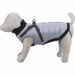 Abrigo Pontis con Arnés Talla S 33 cm Gris Arnés para Mascotas - Product Image 1
