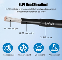 EN50618 H1Z2Z2-K Solarkabel 2,5mm² / 4mm² / 6mm² / 10mm² Solarpanel-Kabel Photovoltaik-Leitung Rot & Schwarz Verzinntes Kupfer