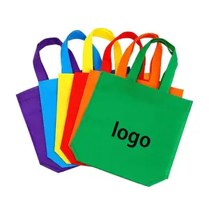 Eco Carnaval Feest Kerst Gerecycled Ultrasone Multi-Color Tote Niet Geweven Stof Voor Het Doel Van De Tas