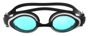 Gafas <span class=keywords><strong>de</strong></span> Natación Profesionales para Competición, Antivaho, Protección UV, Lentes <span class=keywords><strong>de</strong></span> PC, Correa <span class=keywords><strong>de</strong></span> Silicona, Impermeables, Negras/Blancas, Gafas Deportivas - Product Image 2